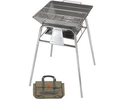 Opvouwbare Camping Houtskool Grill BBQ RVS Stand MT-5 - Perfect voor Buiten Koken
