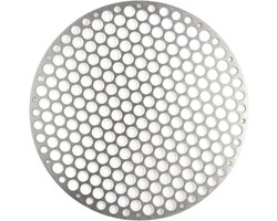 Ronde BBQ Grill Mesh van RVS, Perfect voor Buiten Koken, Grillen en Stomen, 20 cm