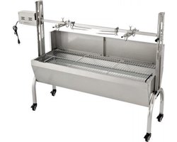 Rotisserie draaispit - BBQ 2 in 1 - RVS Rotisserie 60 kg - In Hoogte Verstelbaar - Oven - Motor - Elektrische Grill met Deksel & Accessoires
