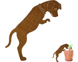 Rustige Tuindecoratie: Stijlvolle Metalen Silhouet Beelden voor Buiten, Dieren en Bloembedden