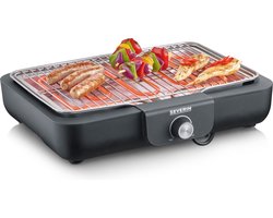 Severin PG 8554 - Electrische Tafel BBQ Grill - 2300 W - 230 °C - Grillrooster - Zwart Roestvrijstaal