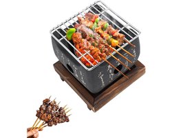 SMOAKEZ- Houtskoolfornuis Draagbaar - Mini Houtskoolgrill - Multifunctioneel - Snel Opwarmen - Compact - Innovatief Ontwerp - Barbecue