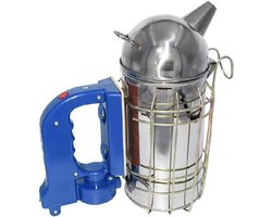 Stainless steel elektrische bijenroker - beehive smoker met hittebescherming en montagehaak - bijenteelt gereedschap en apparatuur