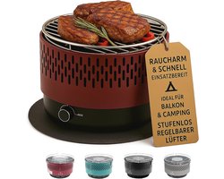 Tafelgrill met actieve ventilatie voor buiten en camping – Ideaal voor BBQ en grillen