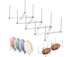Verstelbare Ribbendhouder van RVS - Multifunctionele Telescopische Opslagrek voor Keuken, Grill en BBQ Accessoires