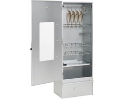 vidaXL BBQ-rookoven - Gegalvaniseerd staal - Inclusief accessoires BBQ Rookoven - Rookoven Buiten - Houtrook Generator - Barbecue Rookoven - Rooksmaken