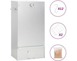 vidaXL BBQ-rookoven met houtsnippers 44,5x29x83 cm staal