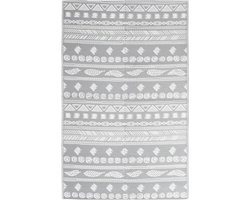 vidaXL - Buitenkleed - ARAKIL - 120x180 - cm - polypropeen - grijs