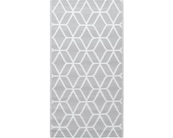 vidaXL - Buitenkleed - ARAKIL - 120x180 - cm - PP - grijs