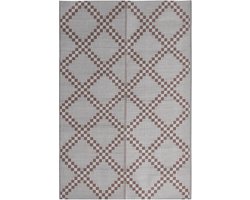 vidaXL - Buitenkleed - ARAKIL - 140x200 - cm - polypropeen - bruin