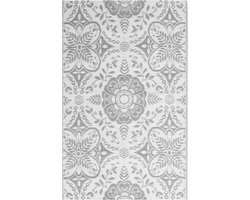 vidaXL - Buitenkleed - ARAKIL - 140x200 - cm - PP - lichtgrijs