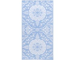 vidaXL - Buitenkleed - ARAKIL - 80x150 - cm - PP - babyblauw