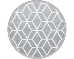 vidaXL - Buitenkleed - ARAKIL - Ø120 - cm - polypropeen - grijs