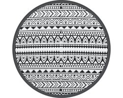 vidaXL - Buitenkleed - ARAKIL - Ø120 - cm - polypropeen - zwart