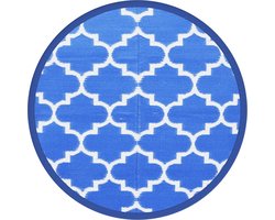 vidaXL - Buitenkleed - ARAKIL - Ø160 - cm - polypropeen - blauw