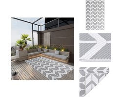 vidaXL Buitenkleed - Buitenkleden - Kleed - Tapijt - Buitenkleed ARAKIL 160x230 cm polypropeen grijs