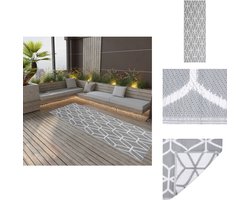 vidaXL Buitenkleed - Buitenkleden - Kleed - Tapijt - Buitenkleed ARAKIL 80x250 cm polypropeen grijs
