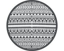 vidaXL - Buitentapijt - ARAKIL - Ø - 200 - cm - polypropeen - zwart