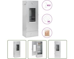 vidaXL Rookoven - Bbq Rookoven - BBQ-rookoven met houtsnippers 44,5x29x110 cm staal - Buitengoed - Bbq - Houtrookoven