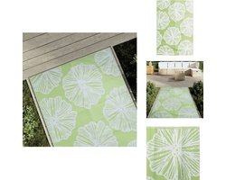 vidaXL Tuinkleed - Tuinkleden - Terraskleed - Buitenkleed - Buitenkleed ARAKIL 120x180 cm PP groen