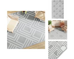 vidaXL Tuinkleed - Tuinkleden - Terraskleed - Buitenkleed - Buitenkleed ARAKIL 190x290 cm PP grijs