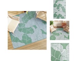 vidaXL Tuinkleed - Tuinkleden - Terraskleed - Buitenkleed - Buitenkleed ARAKIL 190x290 cm PP groen