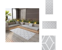 vidaXL Tuinkleed - Tuinkleden - Terraskleed - Terraskleden - Buitenkleed ARAKIL 160x230 cm PP grijs