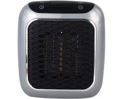 800W slimme keramische ventilatorkachel, elektrische kachel met stopcontact, mini elektrische ventilatorkachel met afstandsbediening voor slaapkamer, kantoor en woonkamer