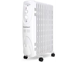 Aigostar Pangpang – Olieradiator - Elektrische kachel - 2300W Heater - Oliegevulde radiator - Timer - 3 Standen - Wit