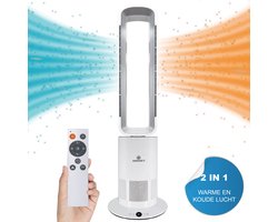 Aironex Bladloze Ventilator - Energiezuinige Luchtkoeler - Aircooler met Draaifunctie - Verwarming en Verkoeling in 1 -Ventilatoren - TafelVentilator -Vloerventilator