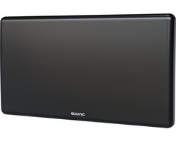 Auronic Convectorkachel - 2000 Watt - Elektrische Kachel - 3 Standen - Metalen Paneelverwarming - IP24 - Badkamerverwarming - Zwart