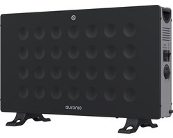 Auronic Convectorkachel - 2000W - Ingebouwde Ventilator - Elektrische Kachel - Heater - Zwart
