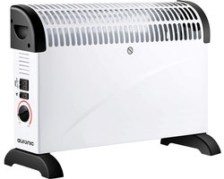 Auronic Elektrische Convectorkachel - 3 Warmtestanden Met Ventilator - 750/1250/2000 Watt - Regelbare Thermostaat - Ventilatorkachel - Oververhittingsbescherming - Wit