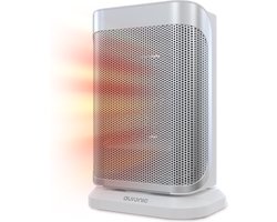 Auronic Keramische Kachel - 2 Standen - 1500W Heater - Ventilatorkachel - Elektrische Kachel met LED Indicatie - Roterend - Wit