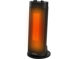 Auronic Ventilatorkachel Pro – 2000W – Keramische Kachel met Instelbare Thermostaat en Timer – 2 Warmtestanden - Roterend - Elektrische kachel - Draagbaar – Zwart
