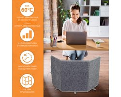 Blithe- Bureau Onder Verwarmer - Verwarmings Paneel Infrarood - Opvouwbare Verwarmings paneel - 3 Warmte standen - Tot 65 Graden - 165 Watt-