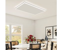 Byecold HHL 700 Watt Infrarood paneel met LED verlichting 108 x 63 cm - Infraroodpaneel / Infrarood Verwarming - Dimbaar en met thermostaat - Met Stekker