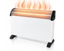 Convector Kachel Elektrisch - 3 Warmtestanden 750/1250/2000W - Regelbare Thermostaat - Elektrische Verwarming - Oververhittingsbeveiliging