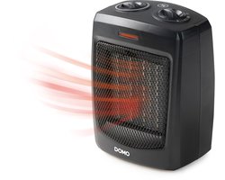 DOMO DO7329H Keramische Verwarming – Elektrische Verwarming & Ventilatorkachel – 1500 W - Zwart