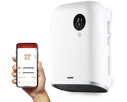 DOMO DO7357F Badkamer Verwarming – Elektrische Kachel – Wifi bediening via App – IP24 – 2000W – Wit