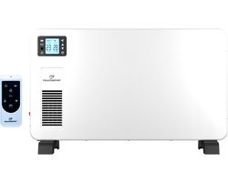 E-Heat Elektrische verwarming Deluxe - Convectie kachel - 1000W/1300W/2300W - Kachel met Ventilator - Thermostaat - Afstandsbediening - Wifi - Timer - Stil - Wit