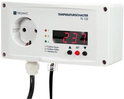 H-Tronic TS 125 Temperatuurschakelaar -55 - 125 °C 3000 W