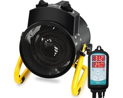 Kasverwarming Ventilatorkachel met Temperatuurregelaar Broeikasverwarmer Plantenberging Elektrische 2000W