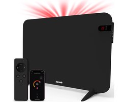 Komodo Infrarood Verwarmingspaneel - 450W - 72,5 x 45 cm - Verplaatsbaar & Hangend - Thermostaat - LED Display & WiFi App - Infrarood Verwarming, Elektrische Kachel, Paneel - Voor 15m2