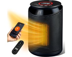 LEBENLANG - Ventilatorkachel - Ventilator Kachel - Keramische Kachel - Keramische Verwarming - Keramische Ventilatorkachel - Electrische Kachel - Elektrische Kachel - Kachel Elektrisch - Straalkachel - Heater - Electric Heater - Met App en WiFi