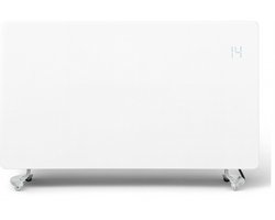 Lexorion Curved Zenith - Kachel - Elektrische Kachel - Glazen Convector Verwarming - Verwarmer - Wandverwarming - Wandkachel Electrisch - Smart App - 2400W - WiFi & Afstandsbediening - Aluminium Voeten - Timer - Instelbare Temperatuur