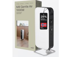 Mill AB-H1000DN - Design olieradiator - tot 16 m2 - droogt de lucht niet uit - stil - wit - 5 jaar garantie
