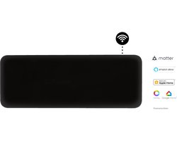Mill PA1300WIFI4 BL- WiFi-geïntegreerde stalen paneelverwarming - 1300 Watt - tot 19m2 - 100% stil - 5 jaar garantie