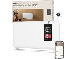 Mill PA1500WIFI4A - WiFi-geïntegreerde stalen paneelverwarming - vrijstaand of muurmontage - 1500 Watt - tot 22m2 - 100% stil - 5 jaar garantie