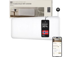 Mill PA2000WIFI4 - WiFi-geïntegreerde stalen paneelverwarming - 2000 Watt - tot 30m2 - 100% stil - 5 jaar garantie